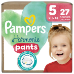 Pampers harmonie pants t5 (12 - 17 kg) avec emballage papier recyclable