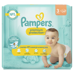 Pampers premium protection taille 3 couches x29 6kg - 10kg notre n1 pour le confort & la protection