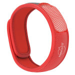Parakito color bracelet anti - moustiques rouge + 2 pastilles