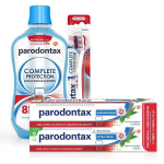 Parodontax bain de bouche quotidien 500ml & dentifrice complete protection fraicheur 2x75ml & brosse ...