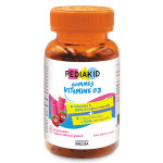 Pediakid gommes vitamine d3 got fraise 60 oursons