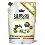 Les petits bains de provence recharge format eco gel douche fleur de coton 900 ml