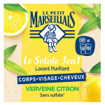 Le petit marseillais savon solide 3 en 1 lavant purifiant verveine citron 80g