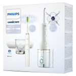 Philips sonicare diamond clean 9000 + powerflosser blanc