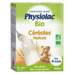 Physiolac bio céréales instantané 4 mois + 200g Physiolac bio céréales instantané 4 mois + 200g