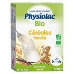 Physiolac bio céréales vanille + 6m 200g Physiolac bio céréales vanille + 6m 200g
