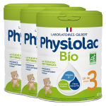 Physiolac bio lait croissance 3me ge 800g - lot de 3