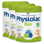 Physiolac bio lait croissance 3me ge 800g x3