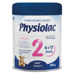 Physiolac lait 2ème age 6 à 12 mois 800g Physiolac lait 2ème age 6 à 12 mois 800g