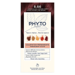 Phyto coloration 6. 66 chatain clair cerise intense - kit coloration permanente