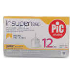 Pikdare insupen aiguilles  insuline 12mm 29g 100 units