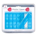 Pilulier 7 jours dtachable bleu