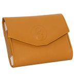 Plic care pilulier hebdomadaire simili cuir marron
