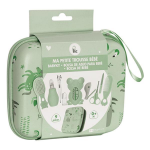 Plic trousse de soin complète pourbébé - 9 accessoires - vert Plic trousse de soin complète pourbébé - 9 accessoires - vert