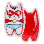 Poche de gel enfant chat rouge