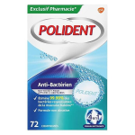 Polident nettoyant anti - bact�rien 72 comprim�s