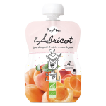 Popote les fruits gourde abricot + 4mois bio 120g Popote les fruits gourde abricot + 4mois bio 120g