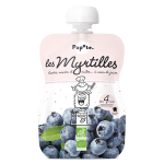 Popote les fruits gourde myrtille + 4mois bio 120g Popote les fruits gourde myrtille + 4mois bio 120g