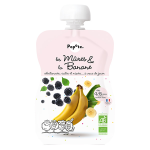 Popote les fruits mûres banane 4 - 6 mois bio 120g Popote les fruits mûres banane 4 - 6 mois bio 120g