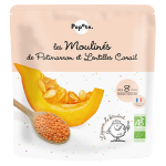 Popote les moulins potimarron lentilles corail + 8 mois bio 180g
