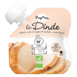 Popote les viandes gourde dinde + 8mois bio 60g Popote les viandes gourde dinde + 8mois bio 60g
