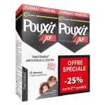 Pouxit extra fort lotion traitement anti - poux et lentes du cuir chevelu lot 2x200 ml