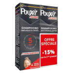 Pouxit flash shampooing traitement anti - poux et lentes agit en 5 minutes lot 2x100 ml