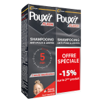 Pouxit flash shampooing traitement anti - poux et lentes agit en 5 minutes lot 2x100 ml