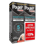 Pouxit flash shampooing traitement anti - poux et lentes agit en 5 minutes lot 2x100 ml