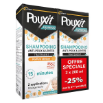 Pouxit shampoo shampooing parfum abricot traitement anti - poux et lentes lot 2x200 ml