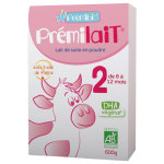 Prmibio prmilait lait en poudre pour nourrissons 2eme age bio 600g