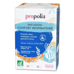 Propolia bio infusion confort respiratoire saveur frache & menthole 20 sachets