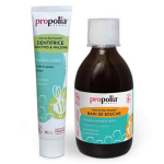 Propolia dentifrice 75 ml + bain de bouche 300ml propolis & menthe