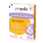 Propolia les douceurs de l'apiculteur gommes de propolis miel & réglisse 45 unités Propolia les douceurs de l'apiculteur gommes de propolis miel & réglisse 45 unités