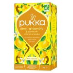 Pukka infusion bio citron gingembre et touche de miel de manuka 20 sachets