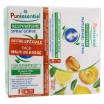 Puressentiel pack spray gorge 15ml + pastilles miel citron 18 units