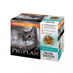 Purina proplan nutri savour chat adulte derma + cabillaud 10x85g