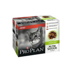 Purina proplan nutri savour chat adulte gel�e agneau multi sachets 10x85g
