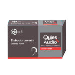 Quies embouts grande taille assistant d'ecoute 6 unités Quies embouts grande taille assistant d'ecoute 6 unités