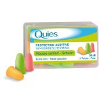 Quies protection auditive mousse confort 3 paires fluo