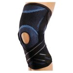 L&r ligaction genouillre t2 noir - bleu velpeau r1403