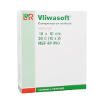 L&r vliwasoft compresse en non - tiss 10cmx10cm strile 10x2 compresses