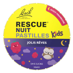 Rescue nuit ® kids jolis rêves pastilles framboise bte de 50 g Rescue nuit ® kids jolis rêves pastilles framboise bte de 50 g