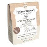 Respectueuse mon nettoyant visage solide apaisant bio 35g + porte - savon végétal offert Respectueuse mon nettoyant visage solide apaisant bio 35g + porte - savon végétal offert