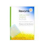 Revamil pansements tulle au miel mdical 5 x 5cm 5 units