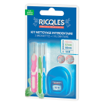 Ricqles bouche saine kit de nettoyage interdentaire 3 brossettes + 1 fil dentaire Ricqles bouche saine kit de nettoyage interdentaire 3 brossettes + 1 fil dentaire