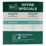 Keops dodorant stick 24h - lot de 2 x 40ml