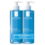 La roche posay effaclar gel moussant purifiant peaux grasses et sensibles lot de 2 x 400ml