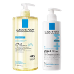 La roche - posay lipikar routine peau atopique huile lavante ap + relipidante 1l & baume ap + max 400ml ...