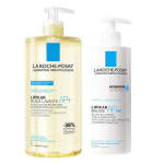 La roche - posay lipikar routine peau sche huile lavante ap + anti - irritation 1l & baume ap + m triple ...